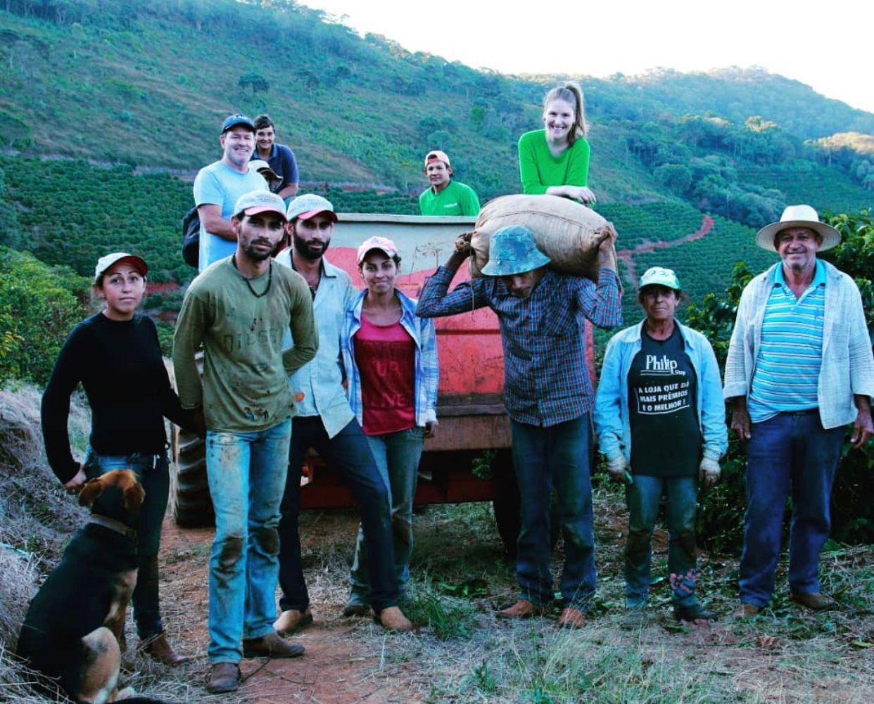 Colheita na fazenda